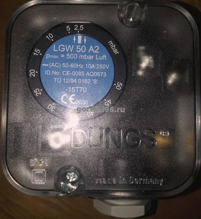 Реле давления DUNGS LGW 50 A2 (Фото 2)